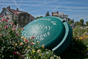 Roudnabout in Epernay Capital of the Champagne region